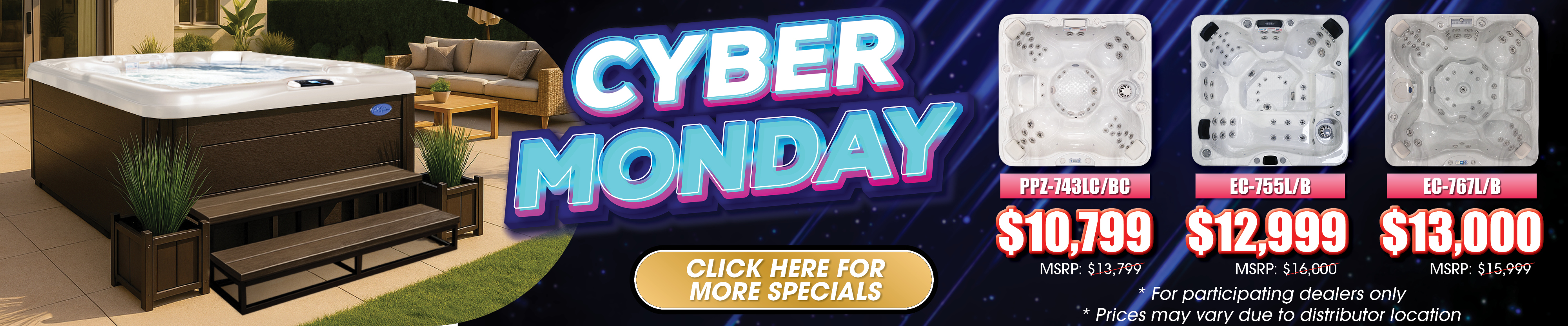 Calspas hot tub being used in a family setting - Caldwell