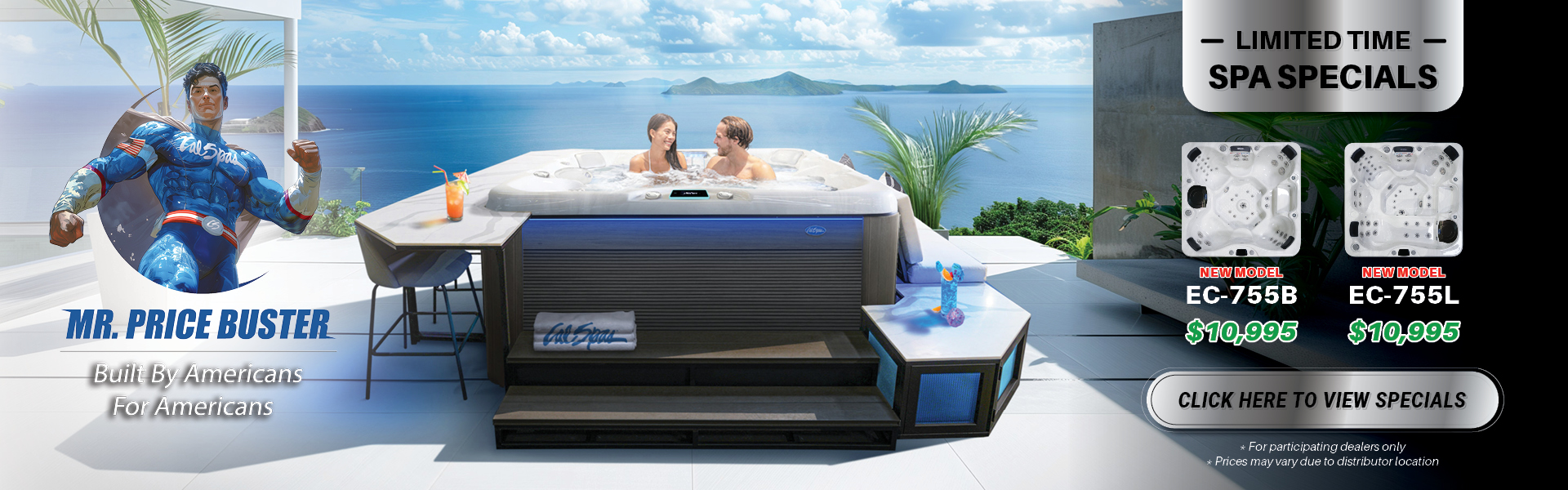 Calspas hot tub being used in a family setting - Caldwell